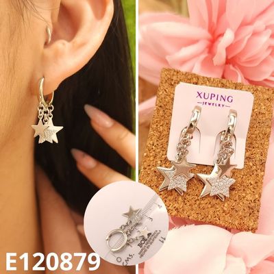 ARETES ENCHAPADOS EN PLATINO ESTRELLAS