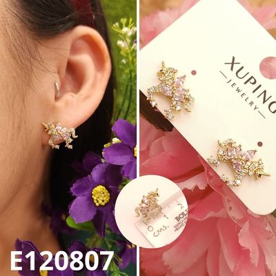 ARETES ENCHAPADOS EN ORO 14K UNICORNIOS