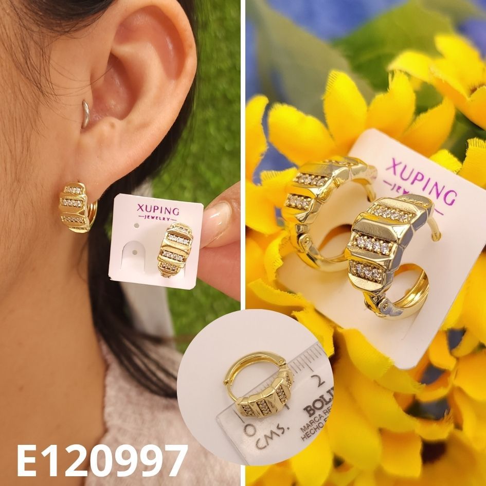 ARGOLLAS ENCHAPADAS EN ORO 14K 1.5CM