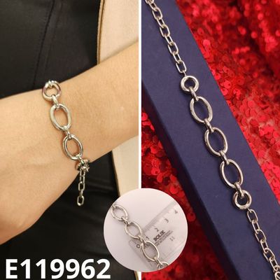 PULSERA ENCHAPADA EN PLATINO 20CM LARGO