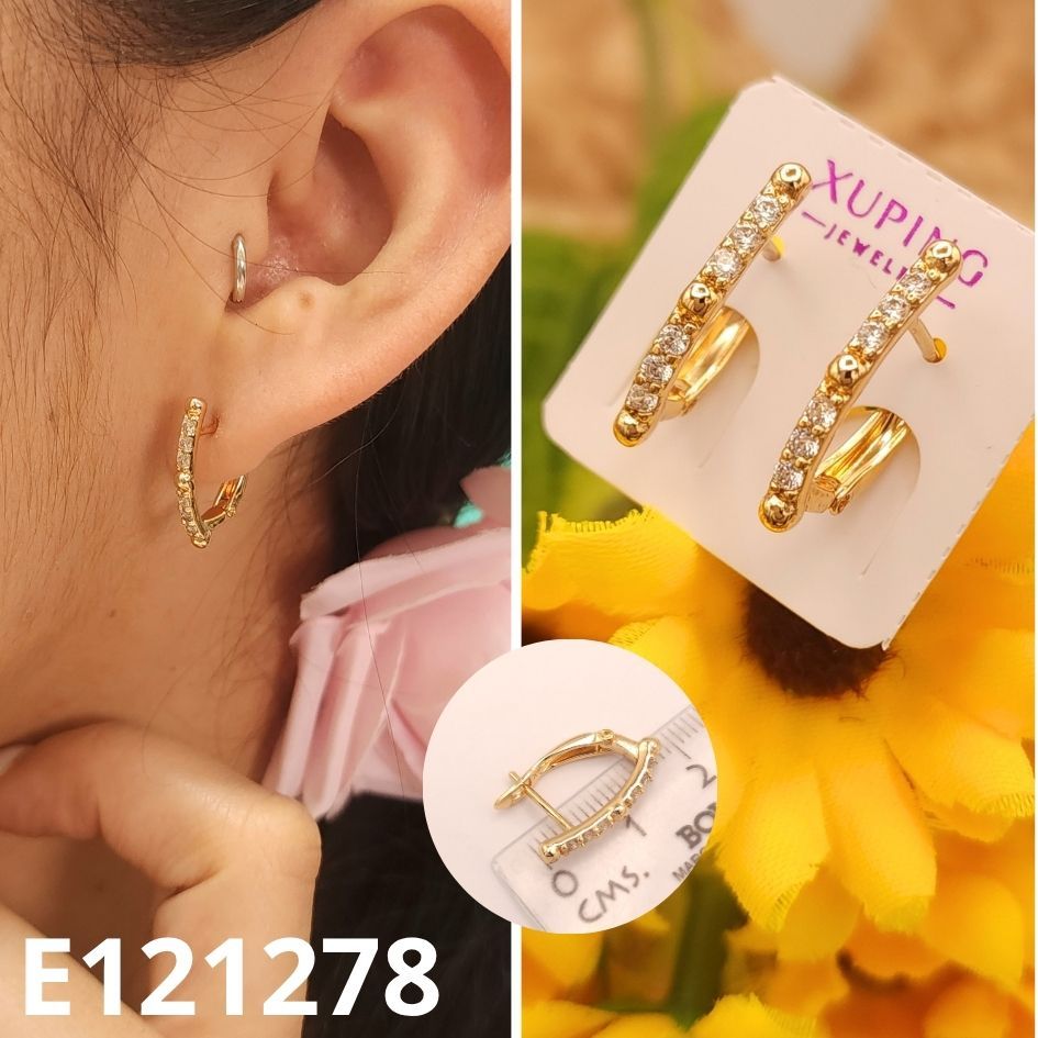 ARGOLLAS ENCHAPADAS EN ORO 18K 1.8CM