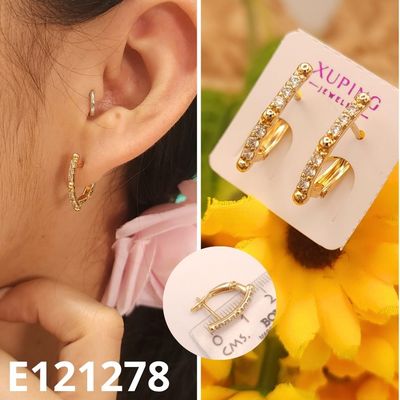 ARGOLLAS ENCHAPADAS EN ORO 18K 1.8CM