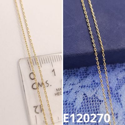 CADENA ENCHAPADA EN ORO 14K 60CM LARGO X 1MM