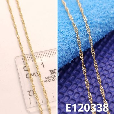 CADENA ENCHAPADA EN ORO 14K 45CM LARGO X 1MM ANCHO