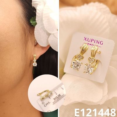 ARETES ENCHAPADOS EN ORO 14K 1.8CM
