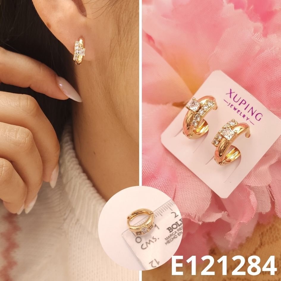 ARGOLLAS ENCHAPADAS EN ORO 18K 1.1CM