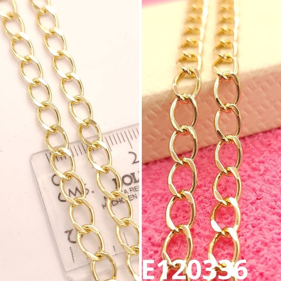 CADENA ENCHAPADA EN ORO 14K 45CM LARGO X 0.5CM ANCHO