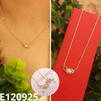 GARGANTILLA ENCHAPADA EN ORO 18K RATONCITO 40 A 45CM LARGO
