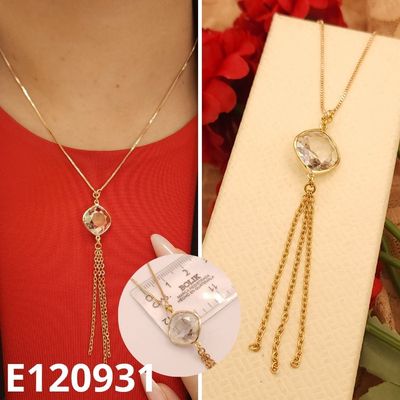 GARGANTILLA ENCHAPADA EN ORO 18K 40 A 45CM LARGO