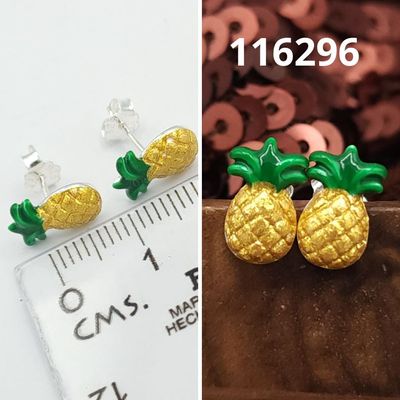 ARETES DE PLATA 925 PIÑAS