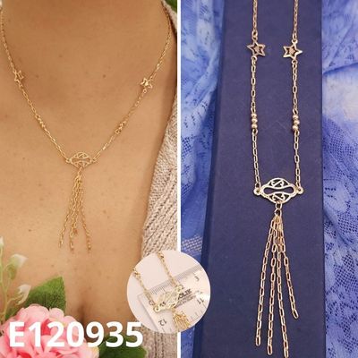 GARGANTILLA ENCHAPADA EN ORO 18K 40 A 45CM LARGO
