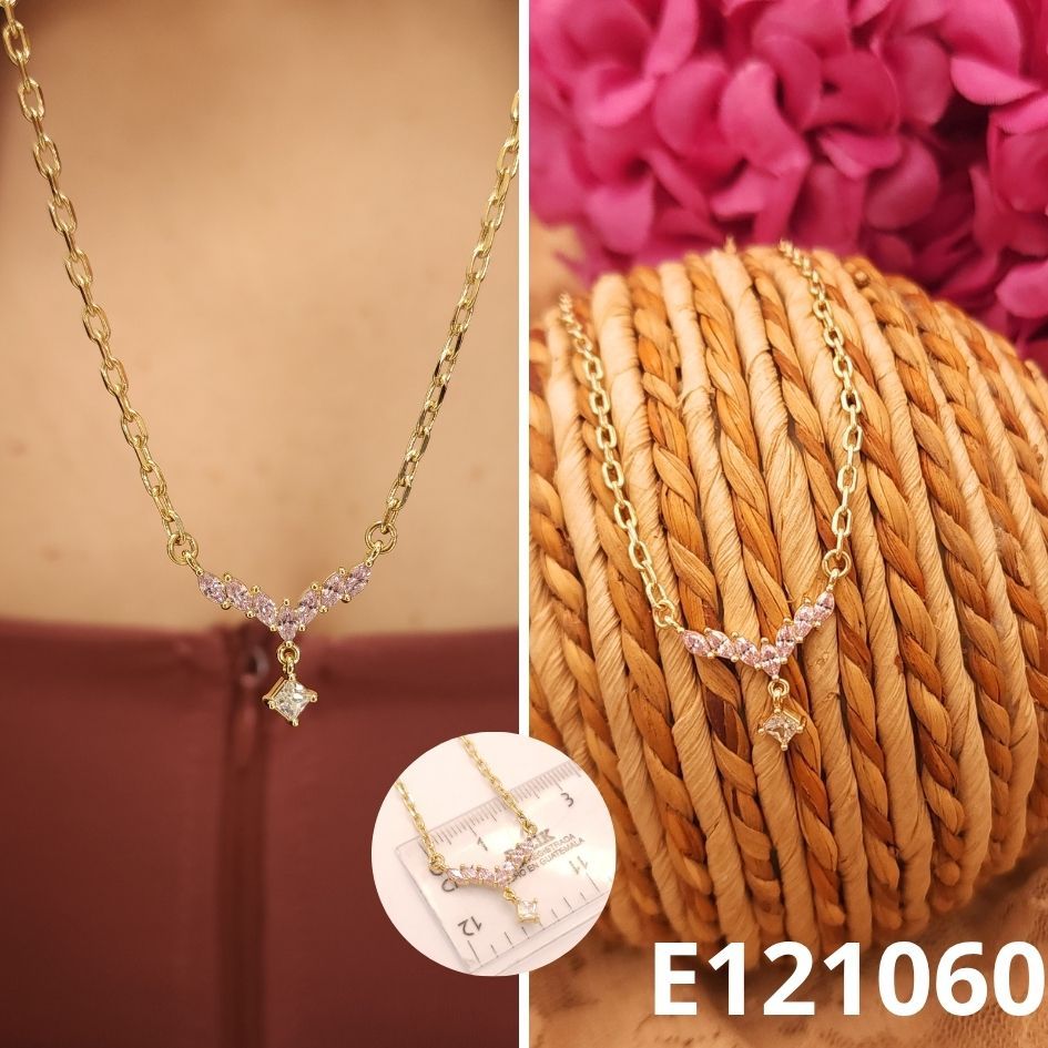 GARGANTILLA ENCHAPADA EN ORO 14K 40 A 45CM LARGO