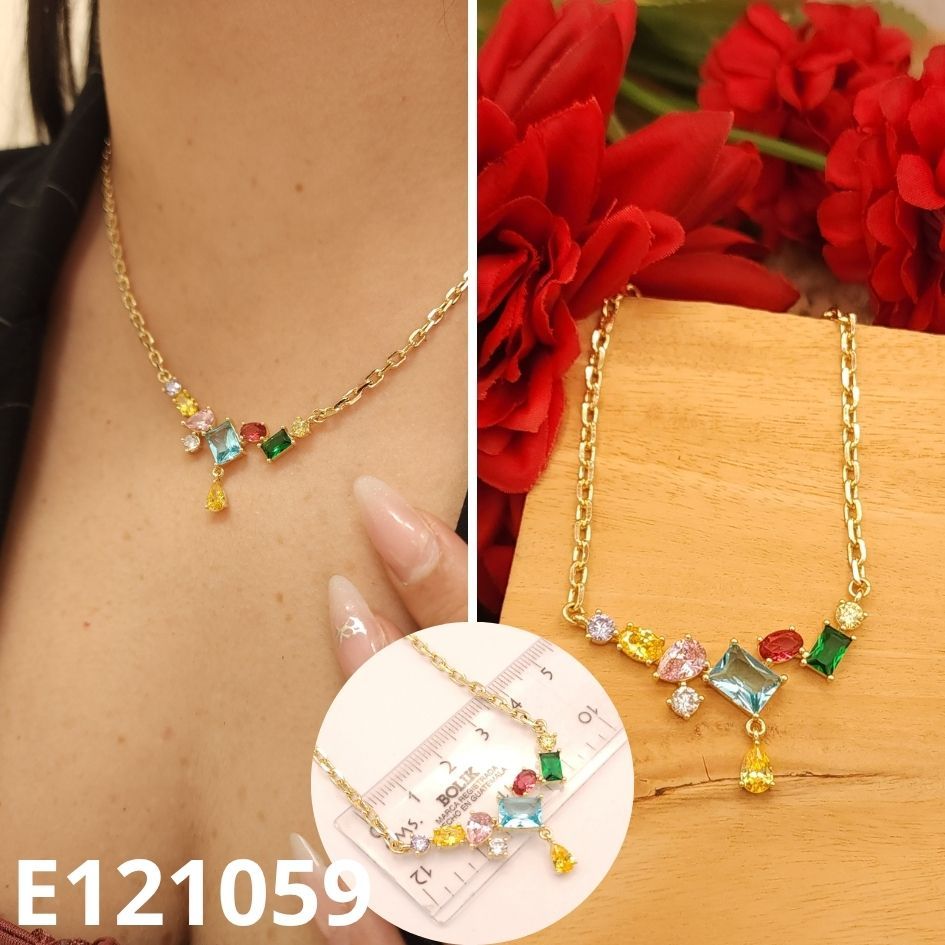 GARGANTILLA ENCHAPADA EN ORO 14K 40 A 45CM LARGO