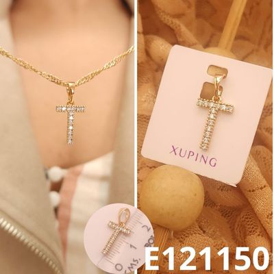DIJE ENCHAPDAO EN ORO 18K 2CM LETRA T