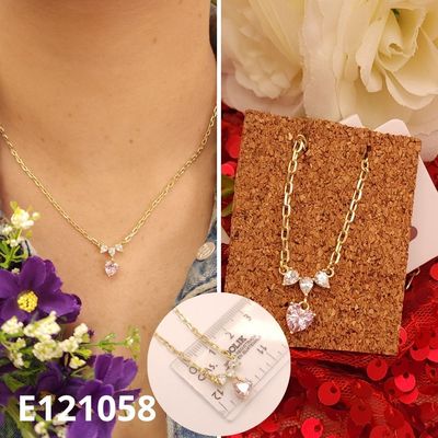 GARGANTILLA ENCHAPADA EN ORO 14K 40 A 45CM LARGO