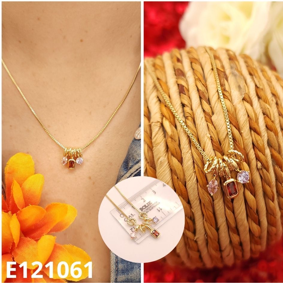 GARGANTILLA ENCHAPADA EN ORO 14K 40 A 45CM LARGO