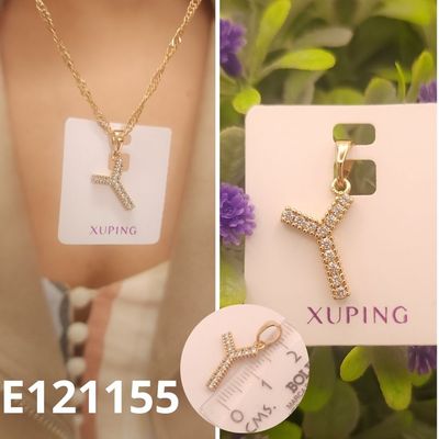 DIJE ENCHAPDAO EN ORO 18K 2CM LETRA Y
