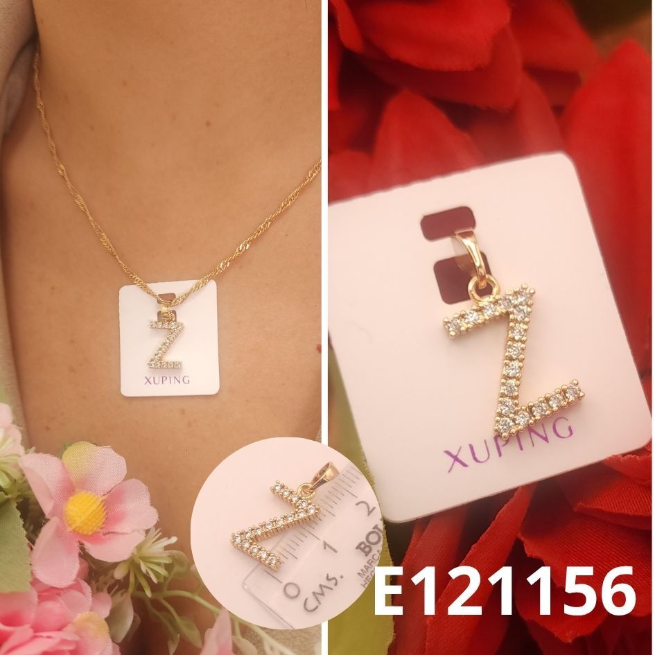 DIJE ENCHAPDAO EN ORO 18K 2CM LETRA Z