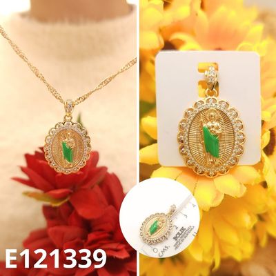 DIJE ENCHAPADO EN ORO 14K MEDALLA SAN JUDAS TADEO 2CM