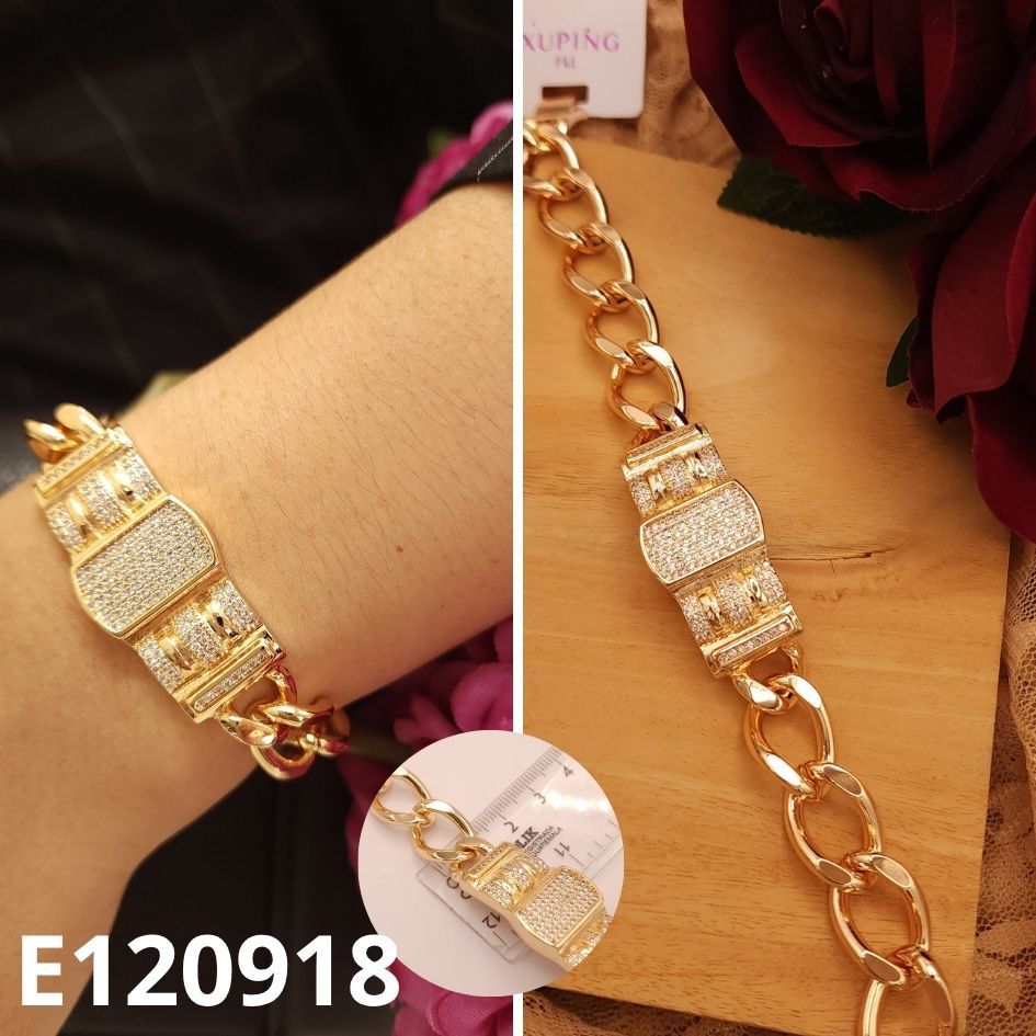 PULSERA ENCHAPADA EN ORO 18K 19CM LARGO