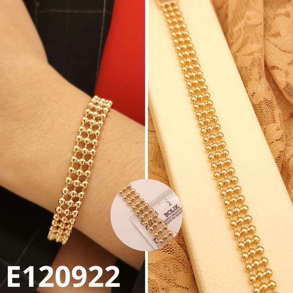 PULSERA ENCHAPADA EN ORO 18K 19CM LARGO