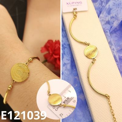 PULSERA ENCHAPADA EN ORO 14K VIRGEN DE GUADALUPE