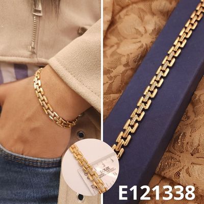 PULSERA ENCHAPADA EN ORO 18K 17+2CM