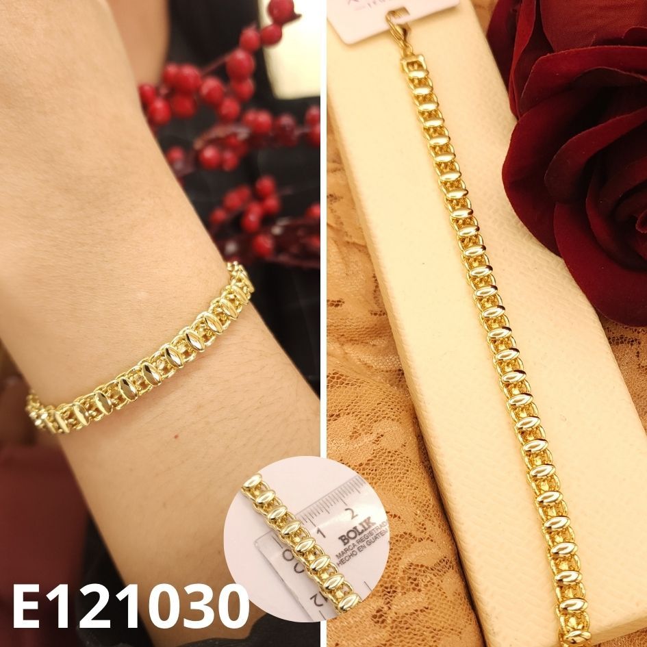 PULSERA ENCHAPADA EN ORO 14K 18 A 20CM LARGO