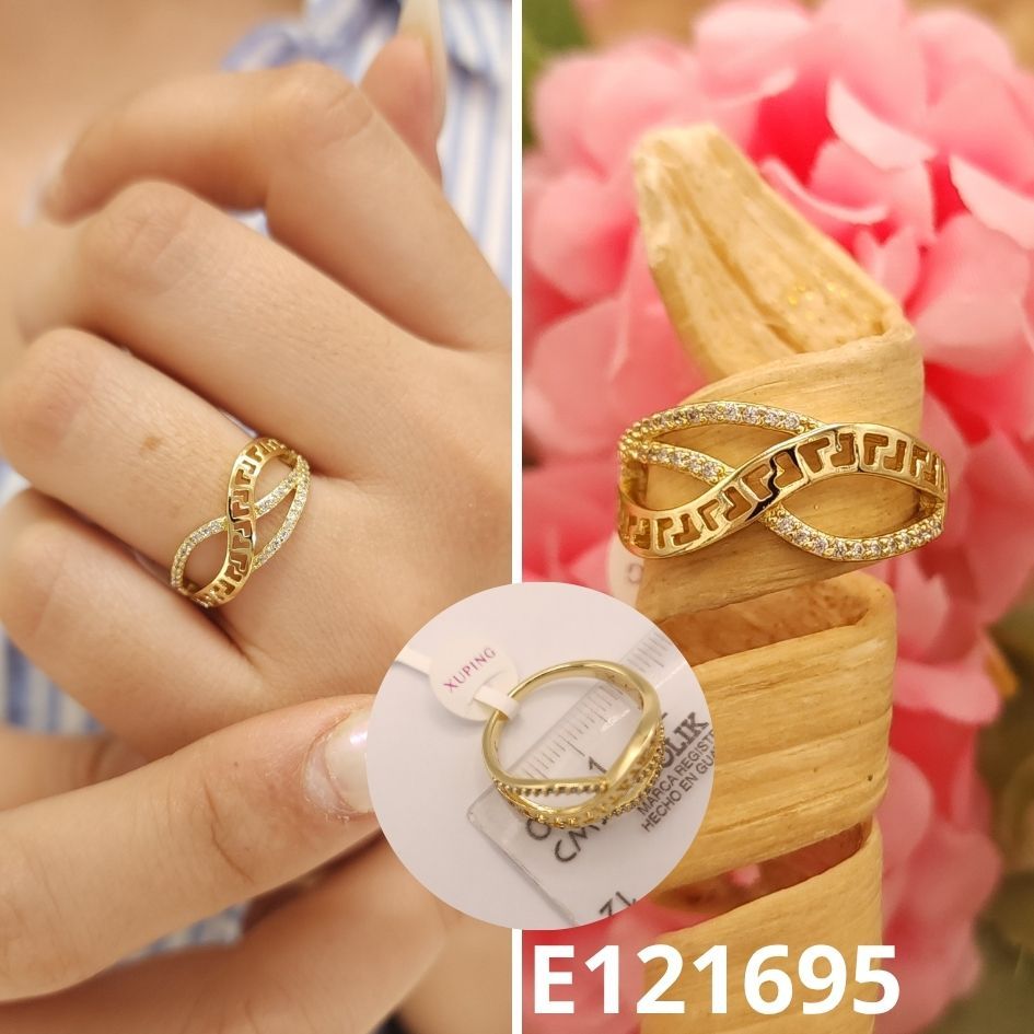 ANILLO ENCHAPADO EN ORO 14K INFINITO XUPING
