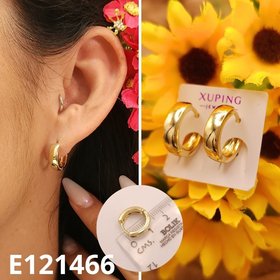 ARGOLLAS ENCHAPADAS EN ORO 14K 1.4CM