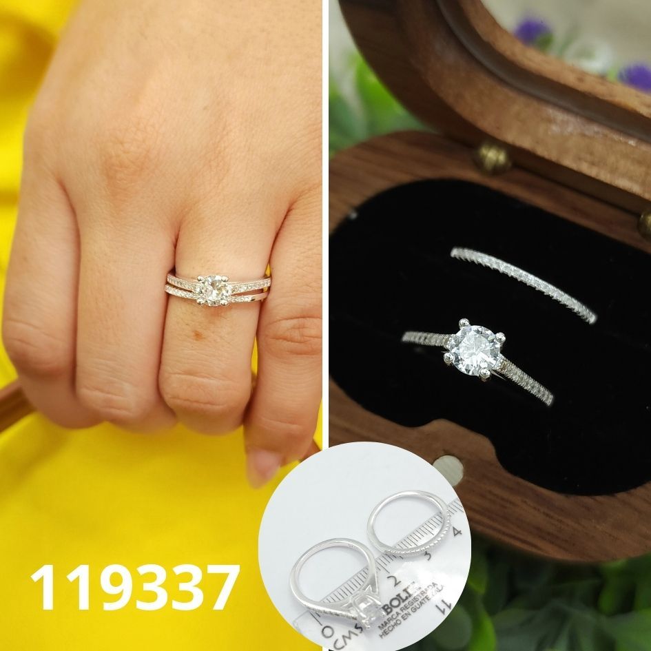 ANILLO DE PLATA 925 DUO DE MATRIMONIO