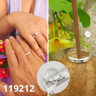 ANILLO DE PLATA 925 ALIANZA 4MM
