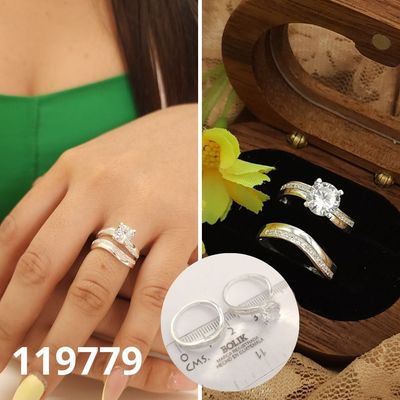ANILLO DE PLATA 925 DUO DE MATRIMONIO