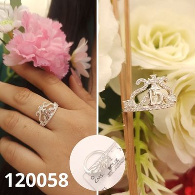 ANILLO DE PLATA 925 15 AÑOS