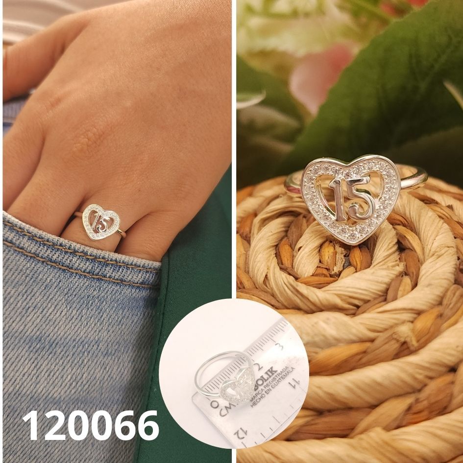 ANILLO DE PLATA 925 QUINCE AÑOS