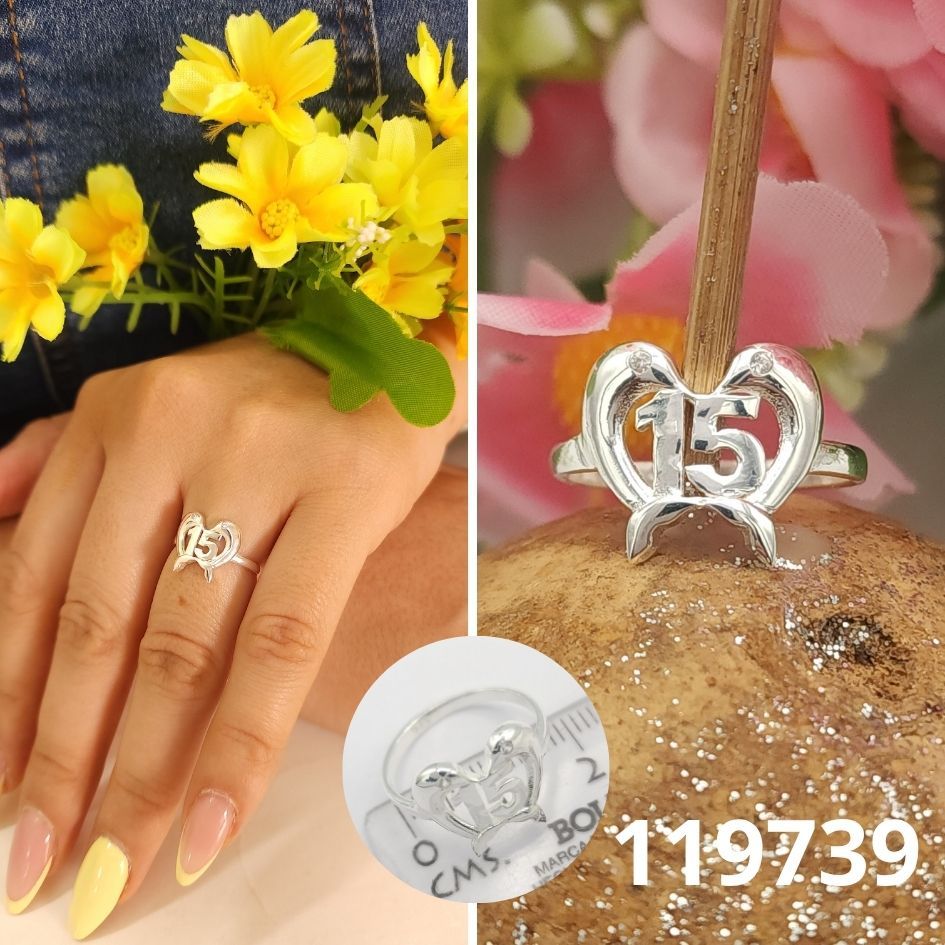 ANILLO DE PLATA 925 DELFINES DE 15 AÑOS