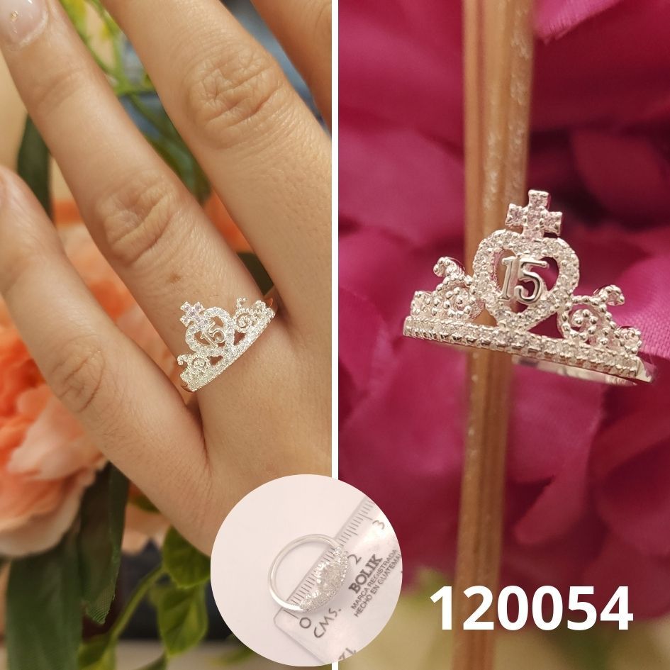 ANILLO DE PLATA 925 15 AÑOS