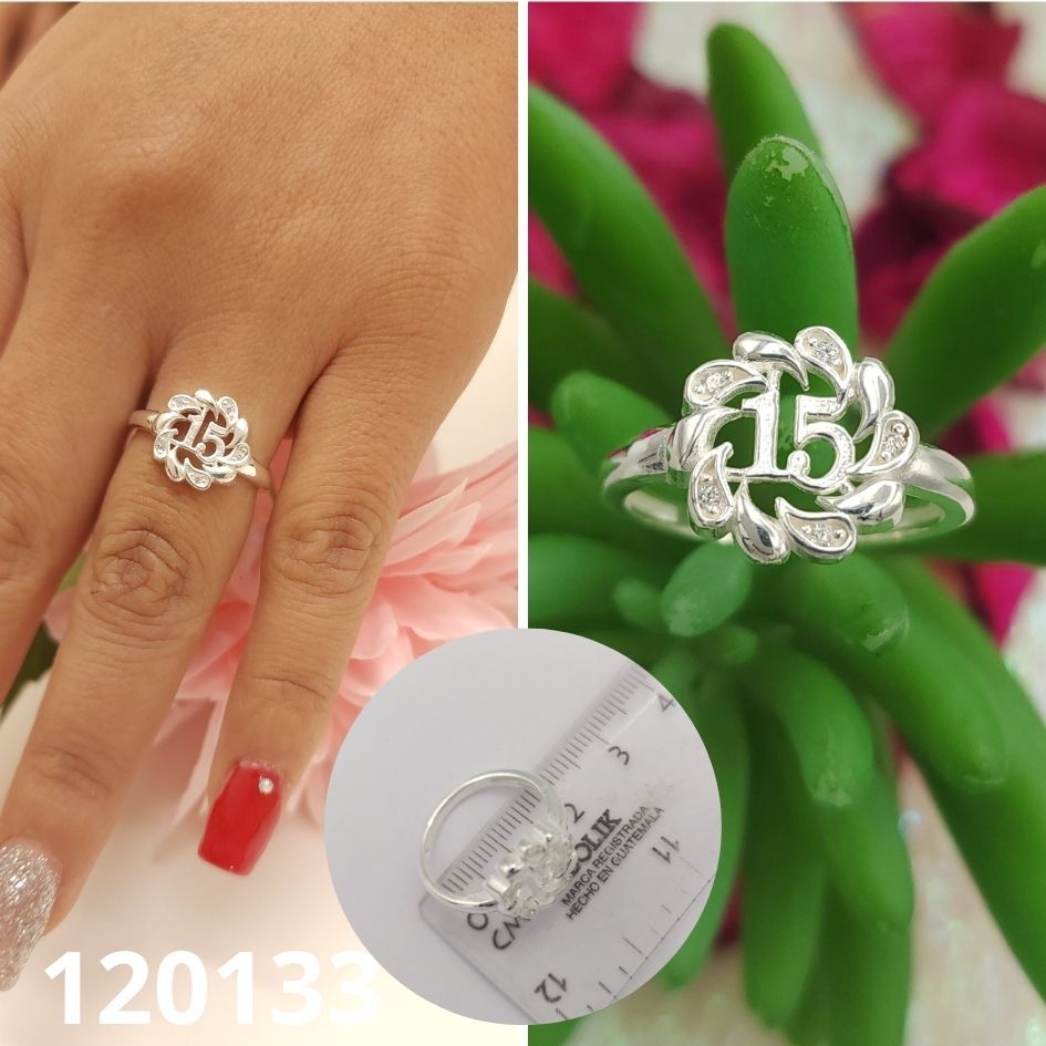 ANILLO DE PLATA 925 QUINCE AÑOS