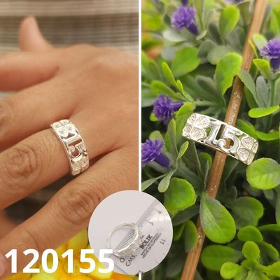 ANILLO DE PLATA 925 QUINCE AÑOS PIEDRA TRANSPARENTE