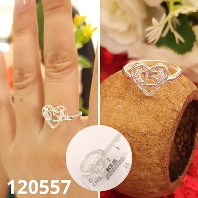 ANILLO DE PLATA 925 CORAZON 15 AÑOS