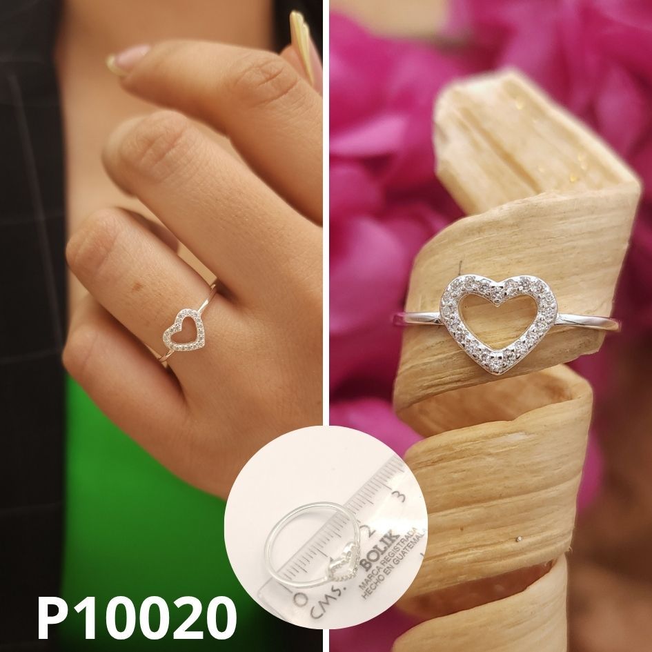 ANILLO DE PLATA 925 CORAZON