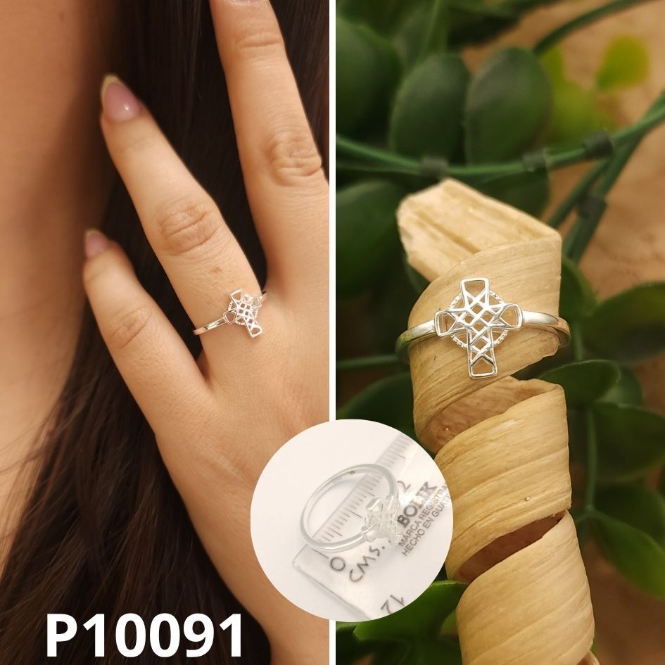 ANILLO DE PLATA 925 CRUZ