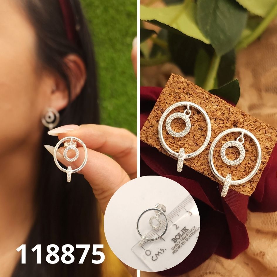 ARETES DE PLATA 925 CIRCULOS 2CM