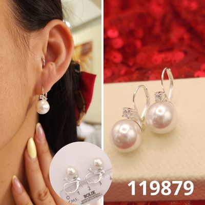 ARETES DE PLATA 925 PERLA 12MM