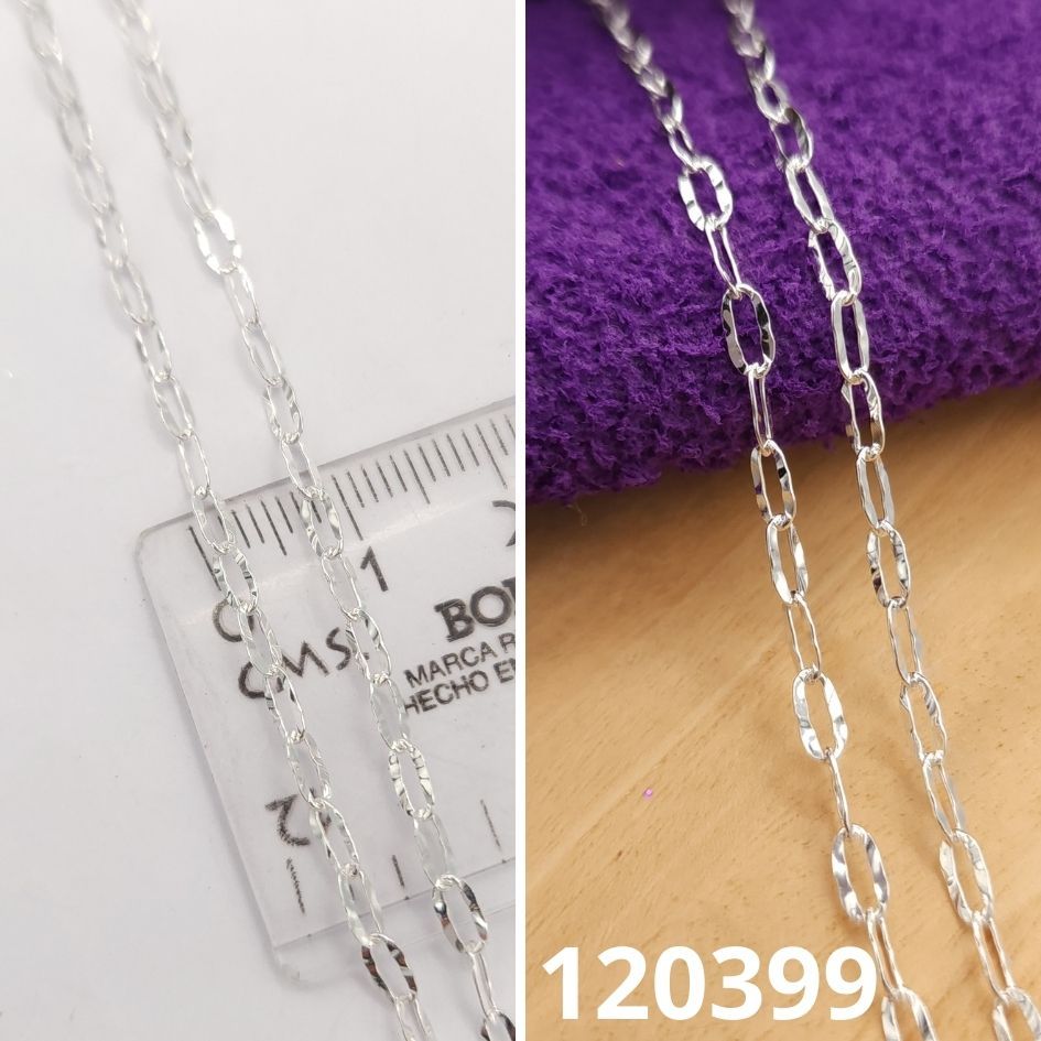 CADENA DE PLATA 925 45CM LARGO X 2.55MM ANCHO X 0.35MM GROSRO