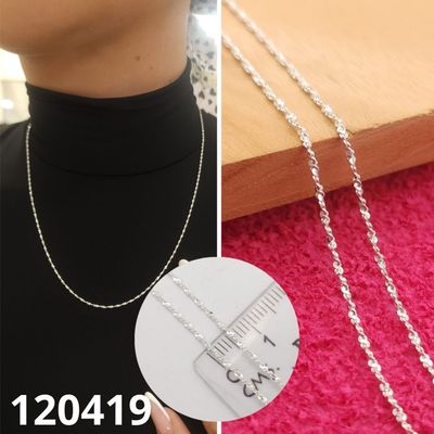 CADENA DE PLATA 925 50CM LARGO X 0.5MM ANCHO