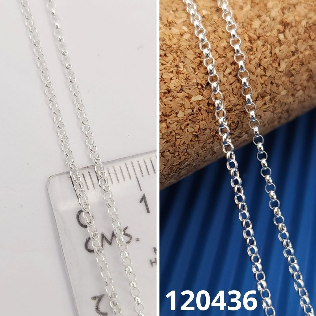CADENA DE PLATA 925 ROLO 50CM LARGO
