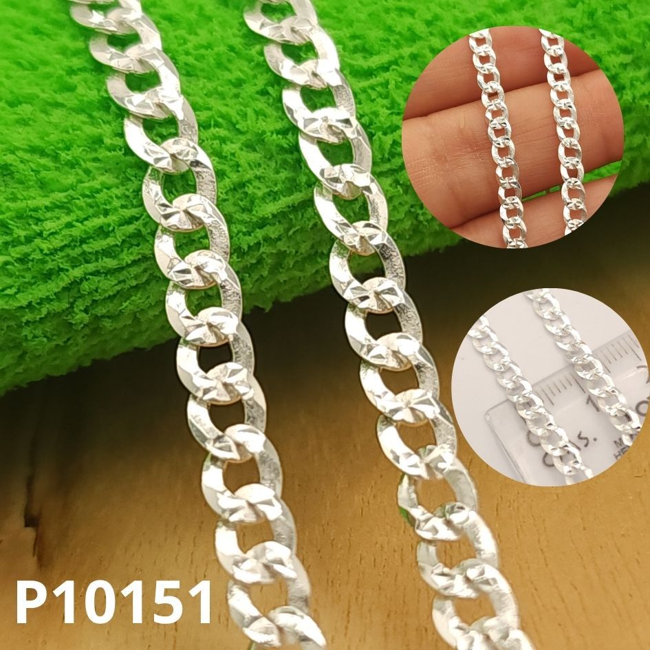 CADENA DE PLATA 925 GRUMETEADA 70CM LARGO X 4.22MM