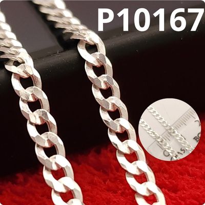 CADENA DE PLATA 925 GRUMETEADA 70CM LARGO X 2.55MM ANCHO X 0.62MM GROSOR CADENA DE PLATA 925 GRUMETEADA 70CM LARGO X 2.55MM ANCHO X 0.62MM GROSOR