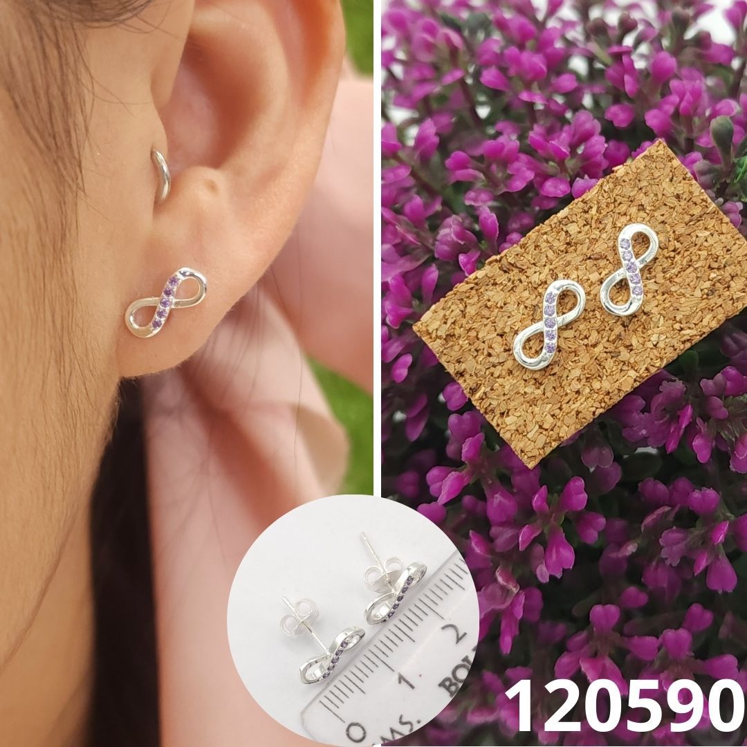 ARETES DE PLATA 925 INFINITO